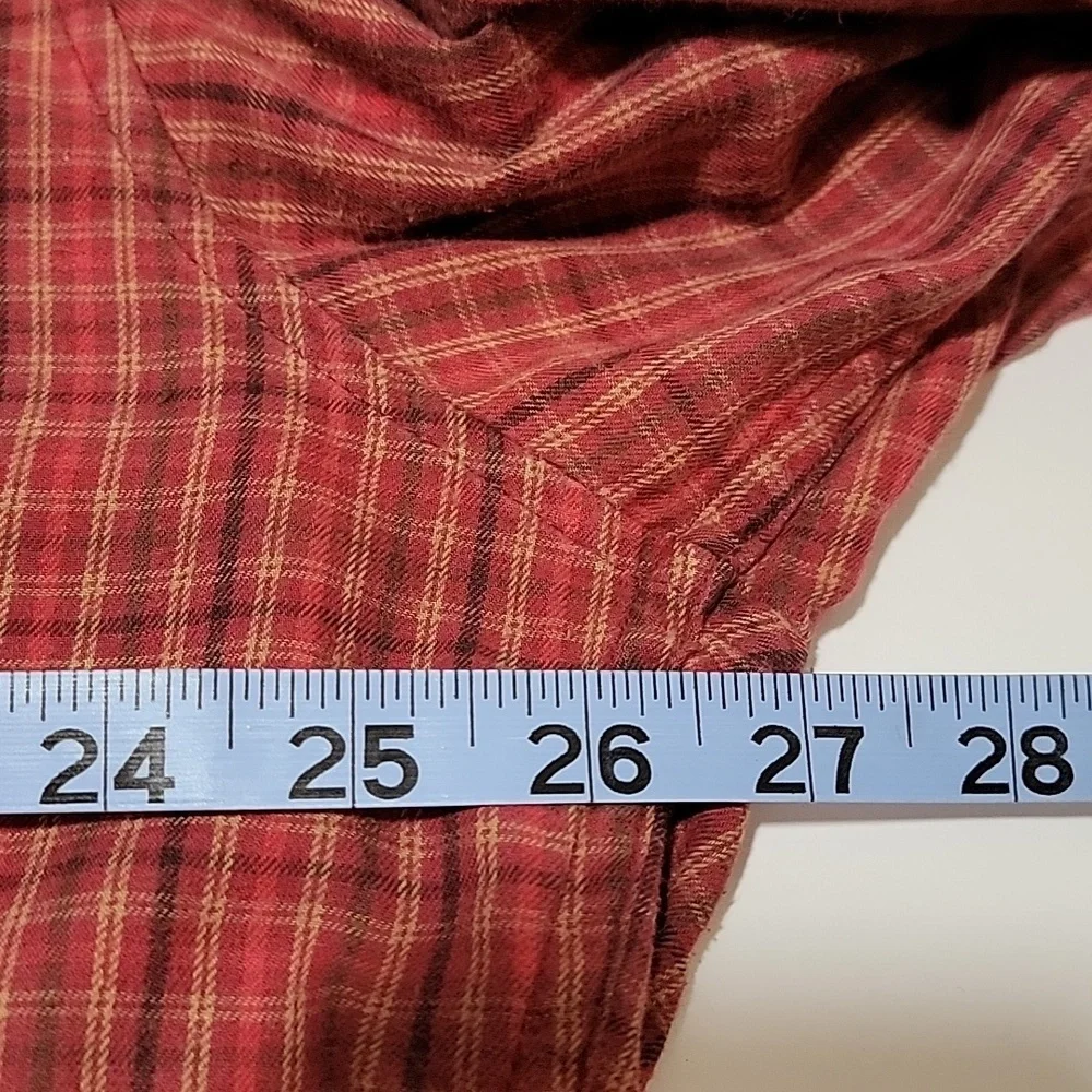 J. Crew Men’s XL Plaid Button Down Shirt Red Long Sleeve Urban Indie Preppy